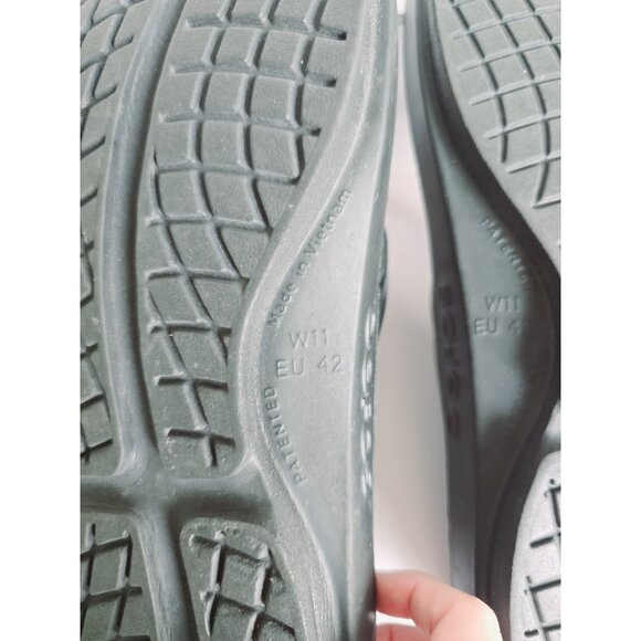 OOFOS OOlala Black Flip Flop Sandals Slip On Comfort Arch Support Women Shoes 11 - Picture 9 of 10